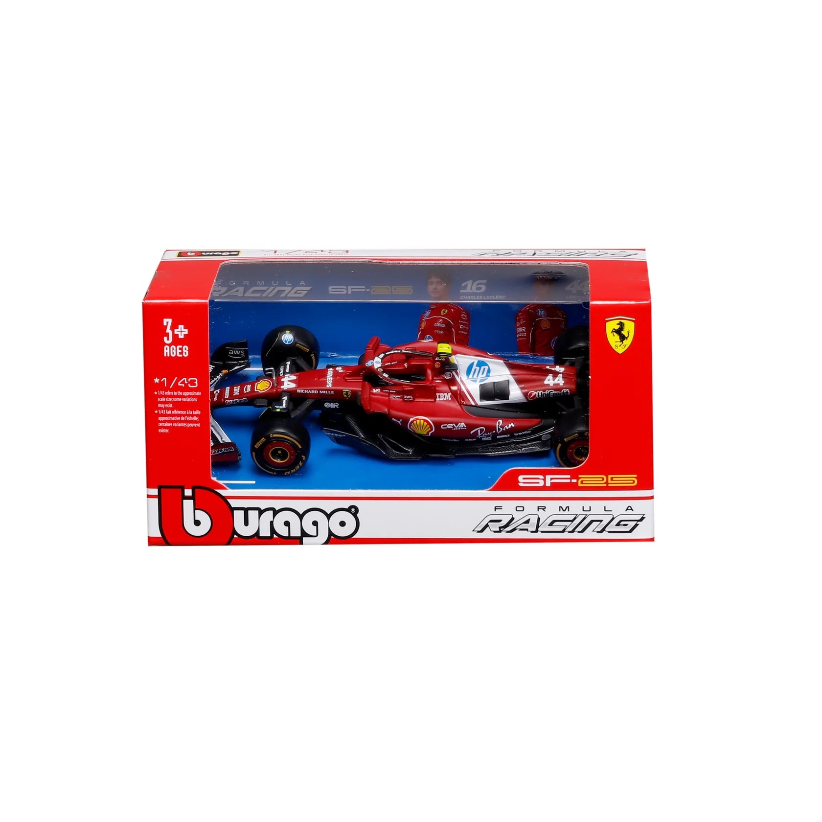 Ferrari Formule 1 Miniature 1:43 SF25 — Lewis Hamilton #44