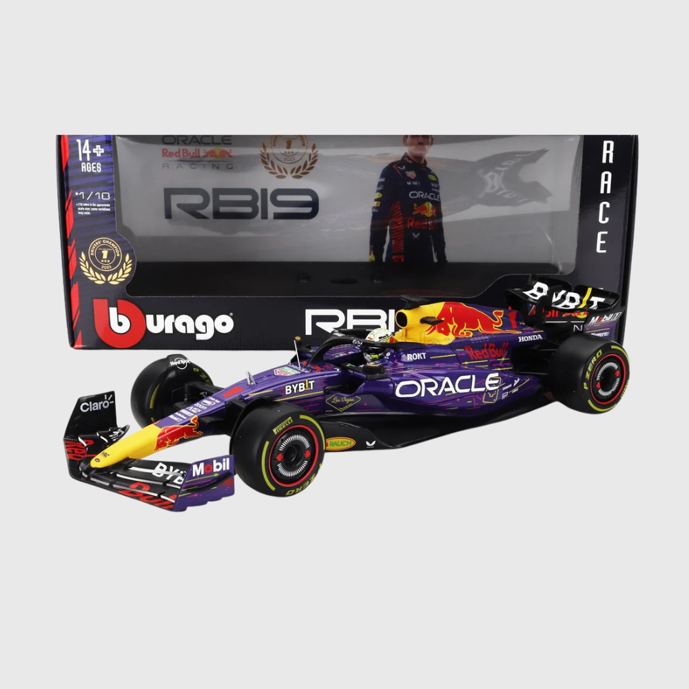 Red Bull Racing Formule 1 Miniature 1:18 RB19 Las Vegas — Max Verstappen #1