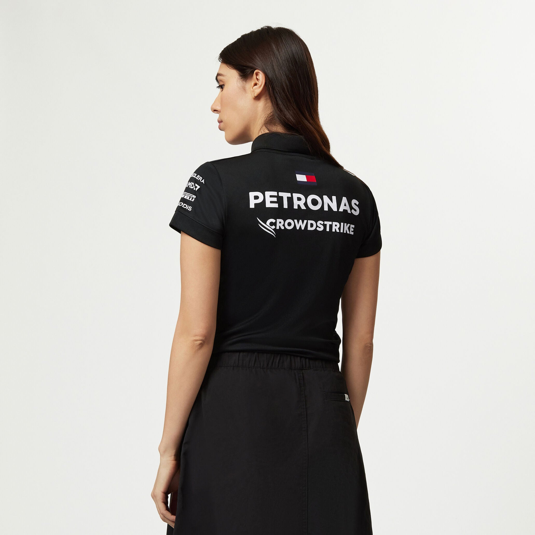 Tommy Hilfiger x Mercedes Polo d'équipe Femme noir