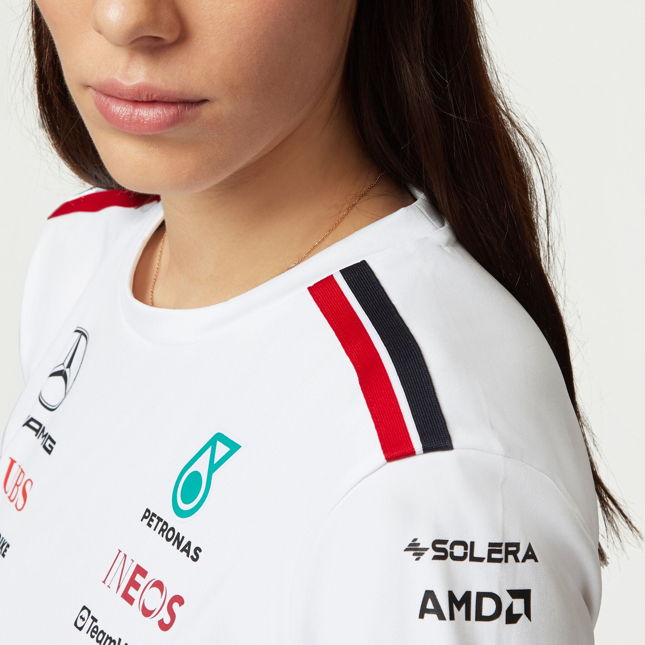 Tommy Hilfiger T-shirt d'équipe Mercedes-AMG F1 pour femme blanc