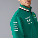 Aston Martin F1 Team Pull Quart de Zip Homme Vert