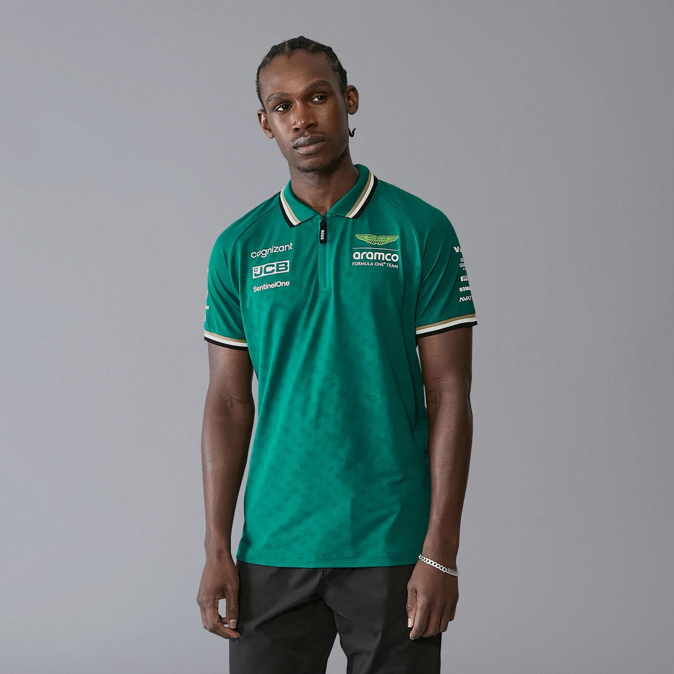 Aston Martin F1 Team Polo Homme Vert