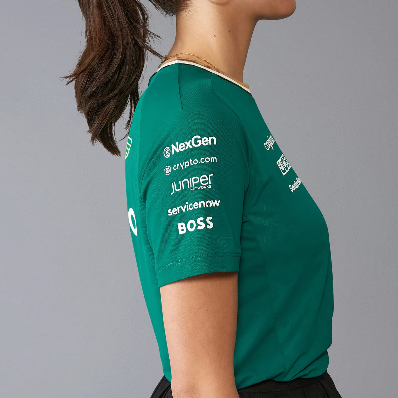 Aston Martin F1 Team T-Shirt Vert Femme