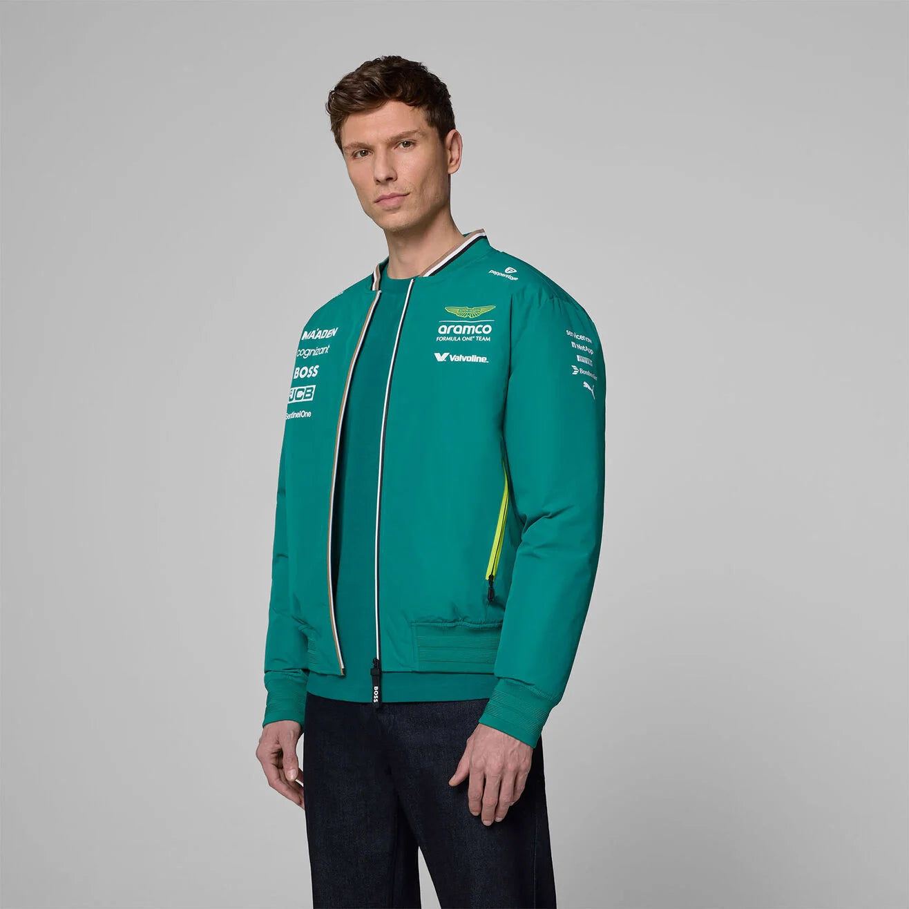 Aston Martin F1 Team Veste Bomber Unisexe Verte