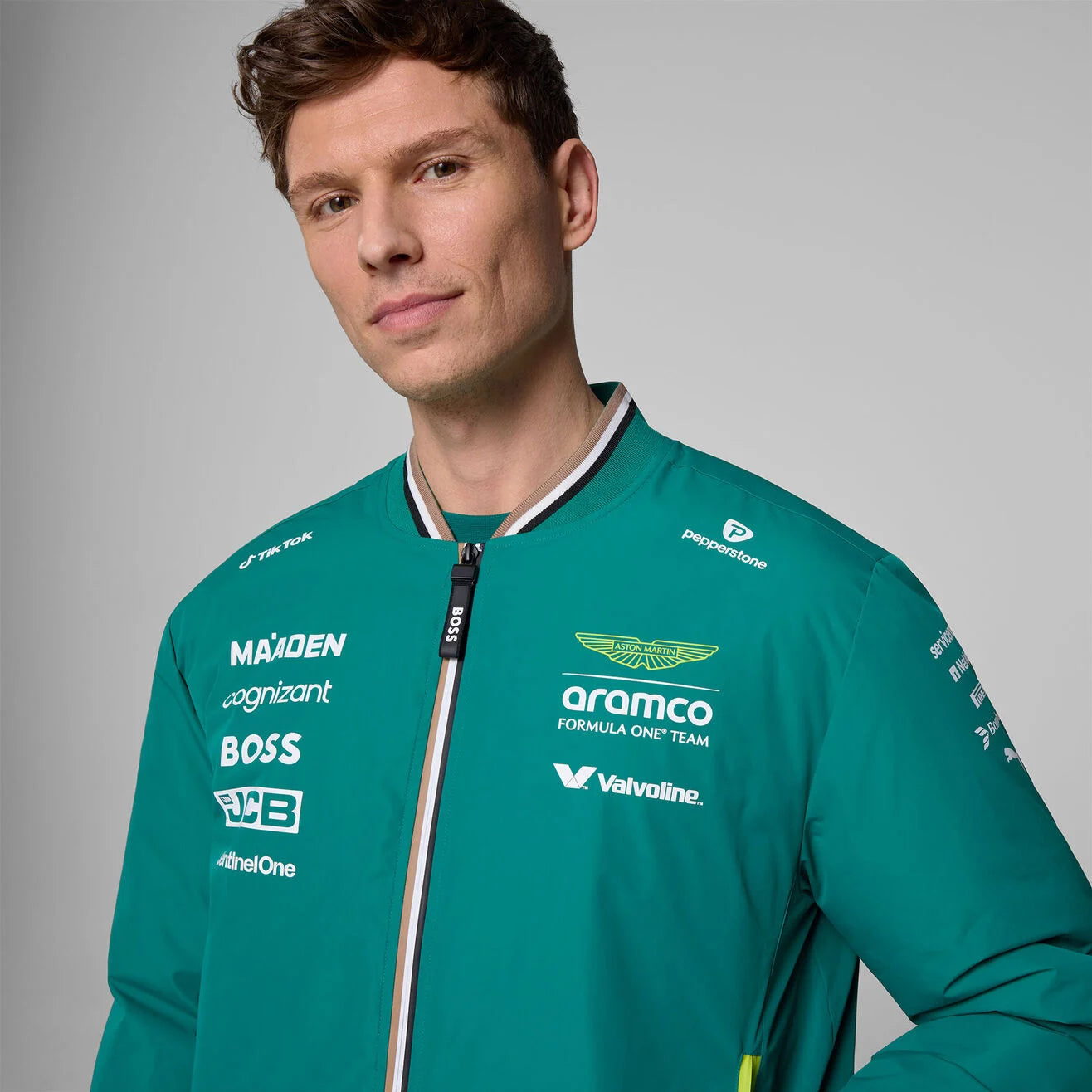 Aston Martin F1 Team Veste Bomber Unisexe Verte