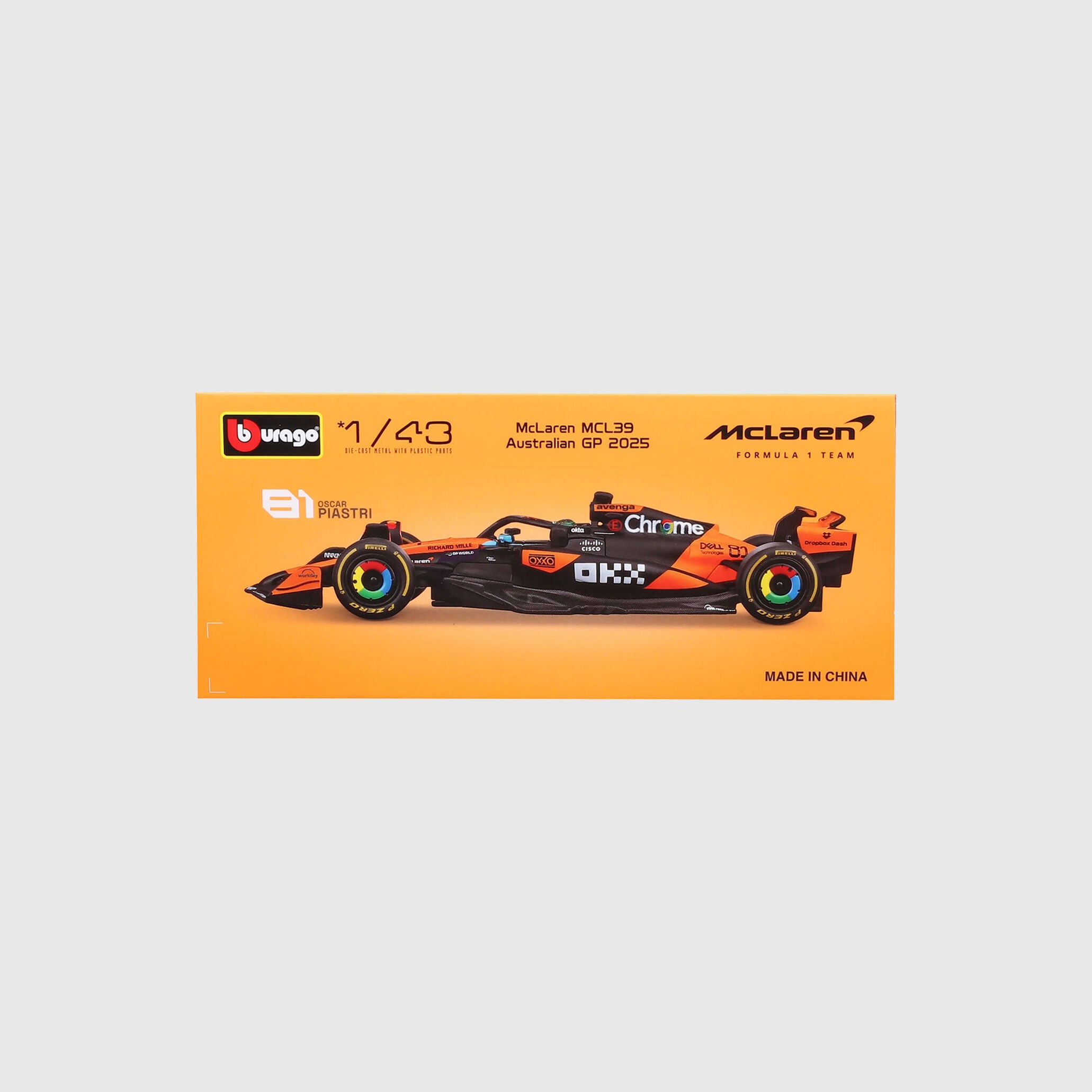 Miniature 1:43 McLaren MCL39 Oscar Piastri #81 Signature