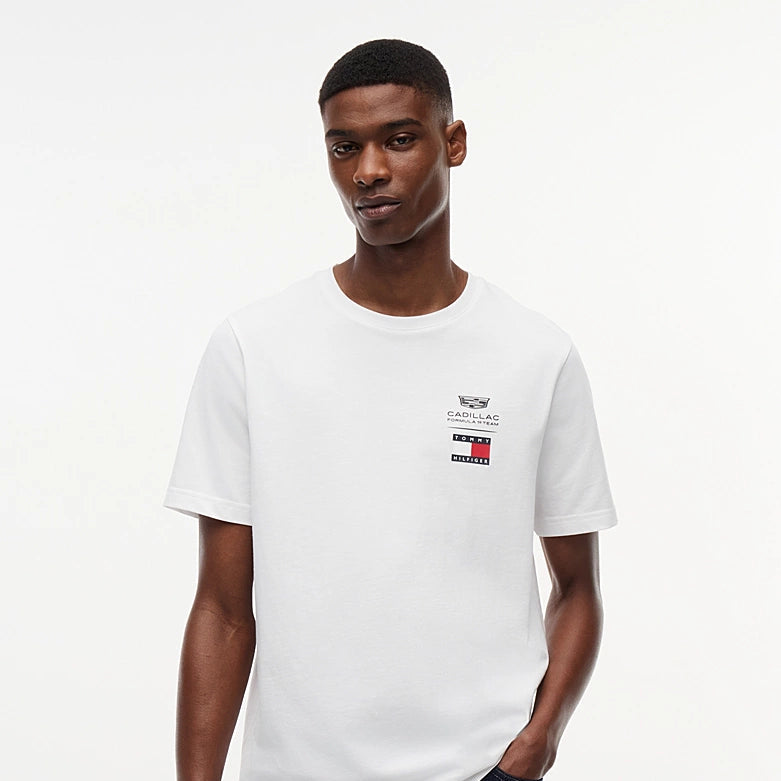T-shirt Logo Homme Cadillac F1 × Tommy Hilfiger