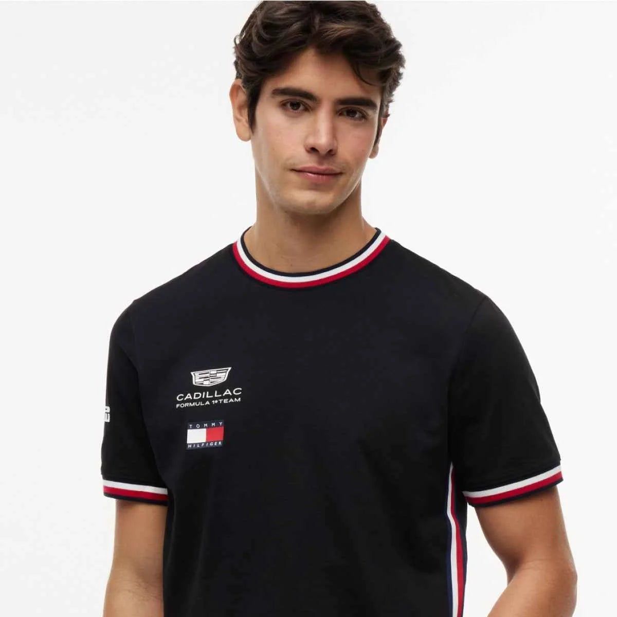 T-shirt Cadillac F1 Team × Tommy Hilfiger Noir