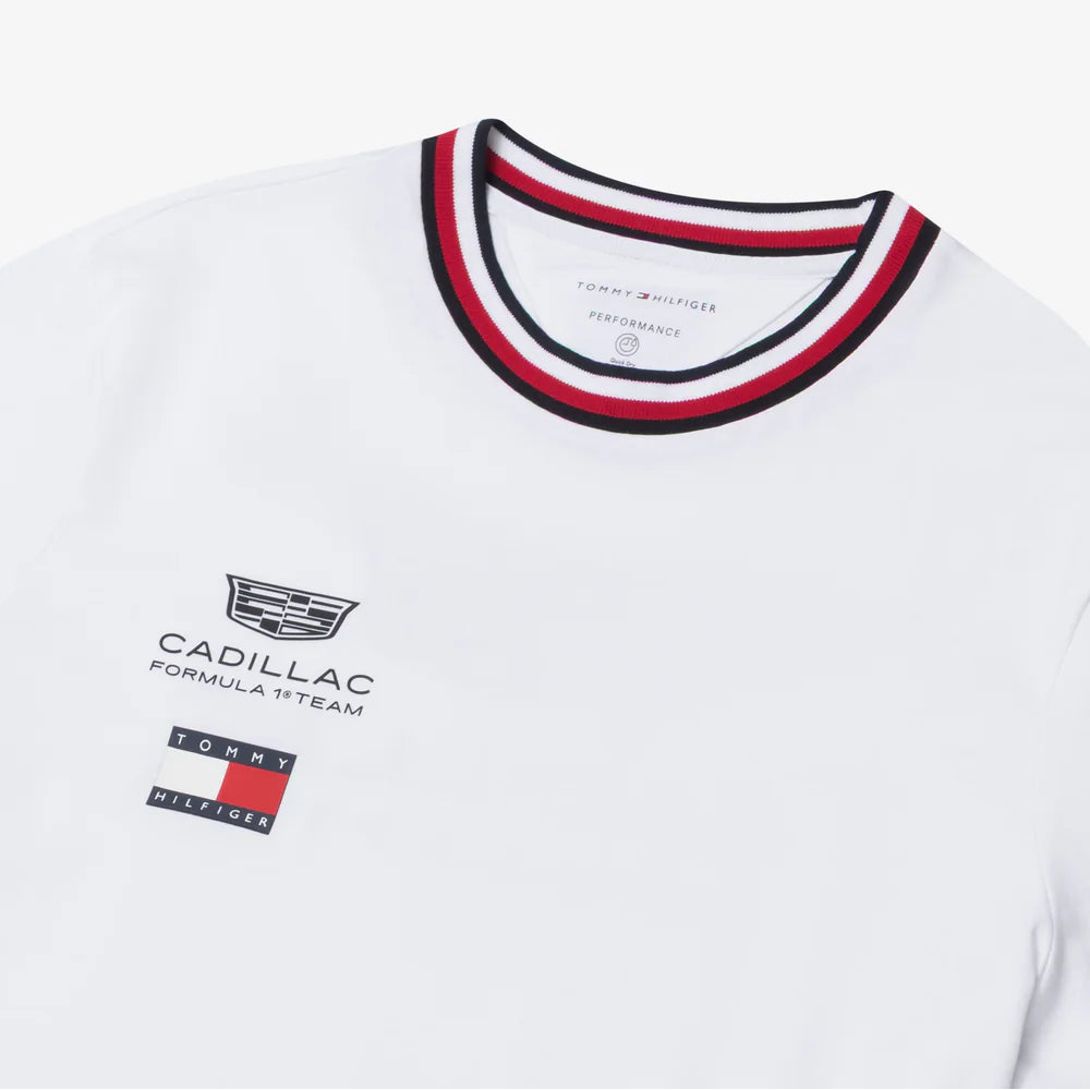 T-shirt Cadillac F1 Team × Tommy Hilfiger Blanc
