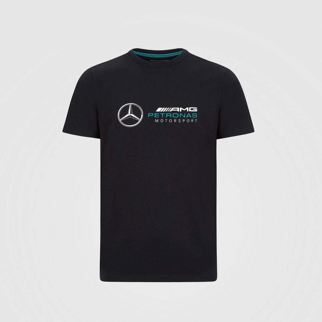 Mercedes-AMG Petronas F1 T-Shirt Homme Large Logo Noir