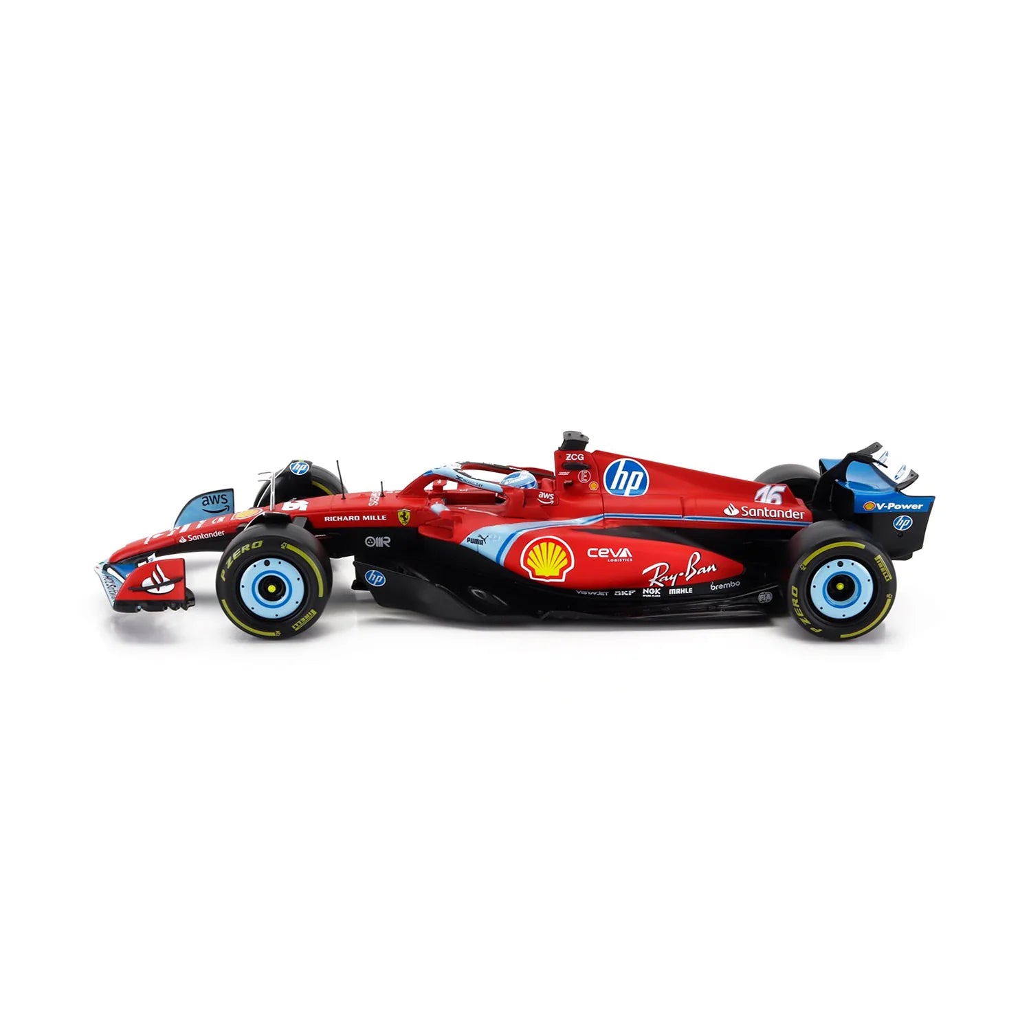 Bburago F1 SF24 Charles Leclerc #16 SIGNATURE SPECIAL EDITION MIAMI 2024 Scale 1:43