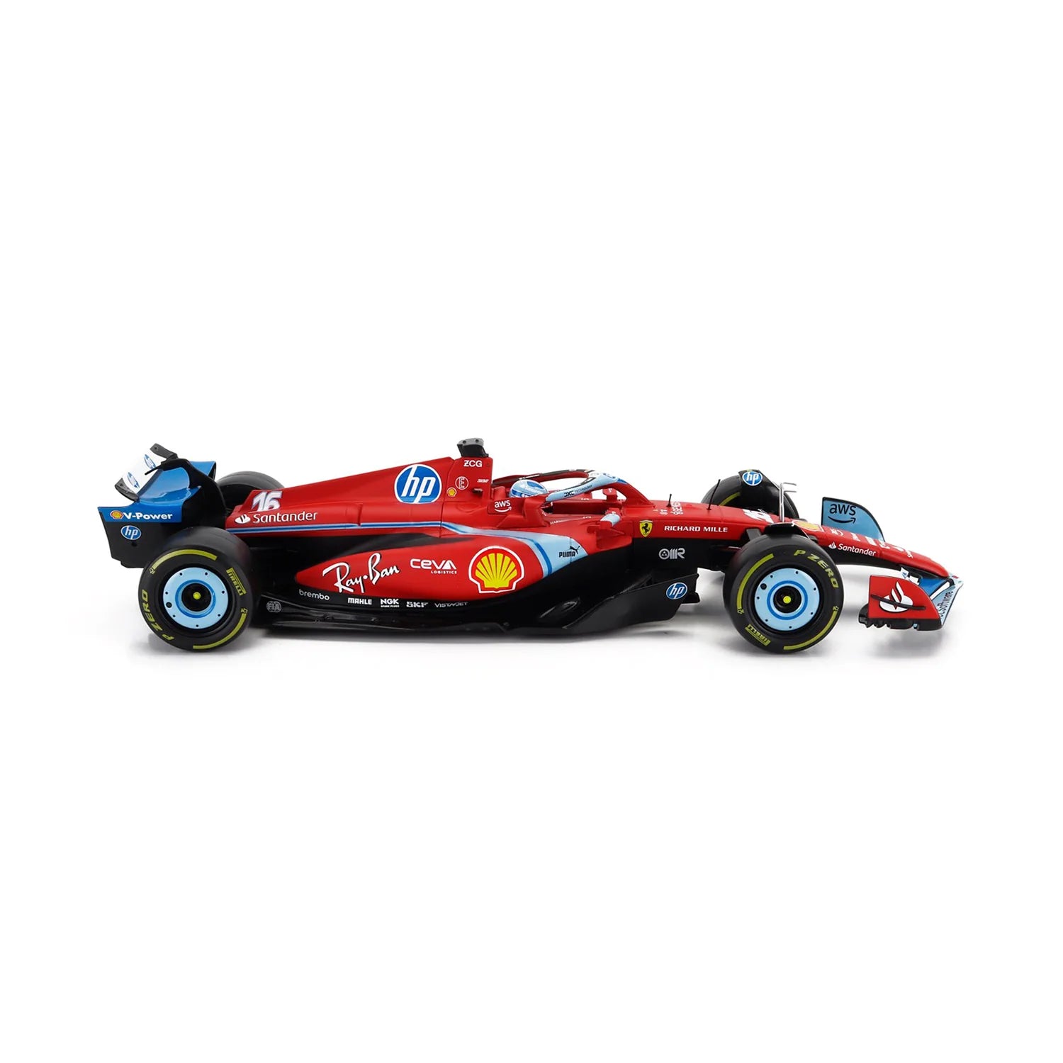 Bburago F1 SF24 Charles Leclerc #16 SIGNATURE SPECIAL EDITION MIAMI 2024 Scale 1:43