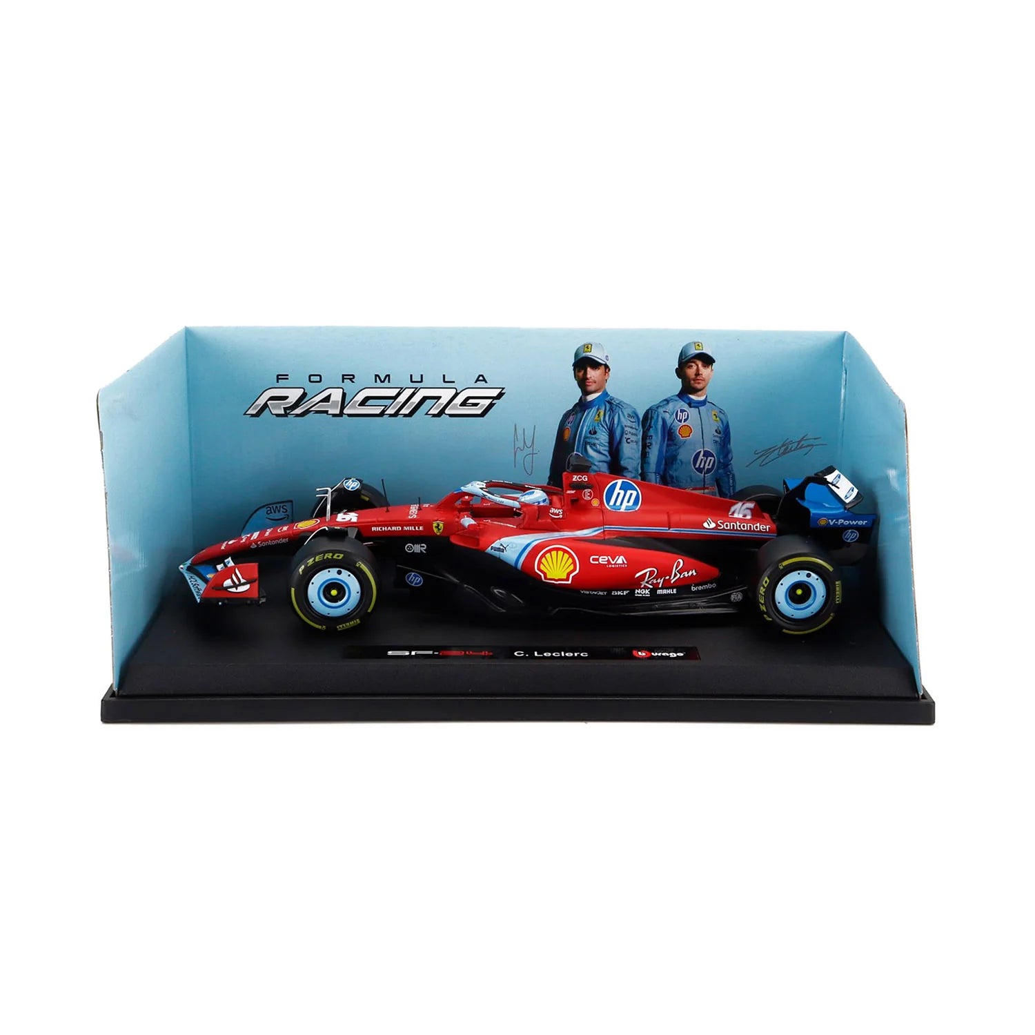 Bburago F1 SF24 Charles Leclerc #16 SIGNATURE SPECIAL EDITION MIAMI 2024 Scale 1:43