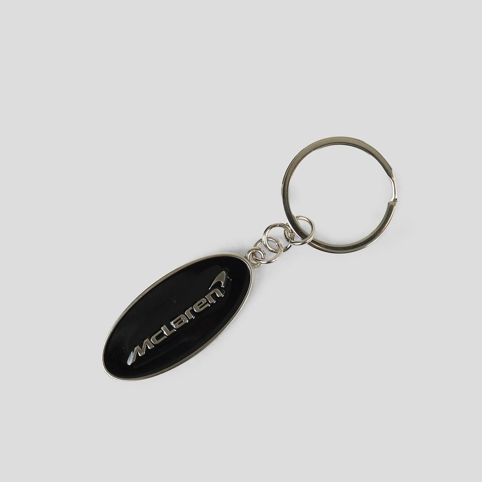 Porte-clés Ovale Brushed Steel McLaren Automotive