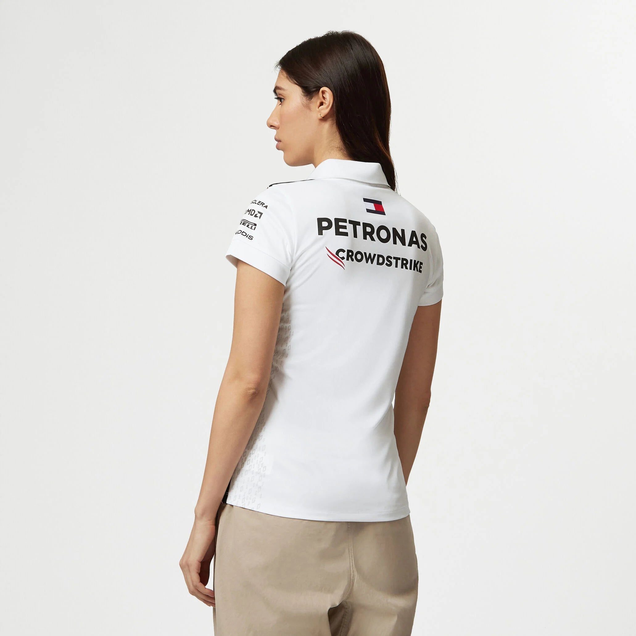 Tommy Hilfiger x Mercedes Polo d'équipe Femme blanc
