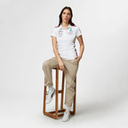 Tommy Hilfiger x Mercedes Polo d'équipe Femme blanc