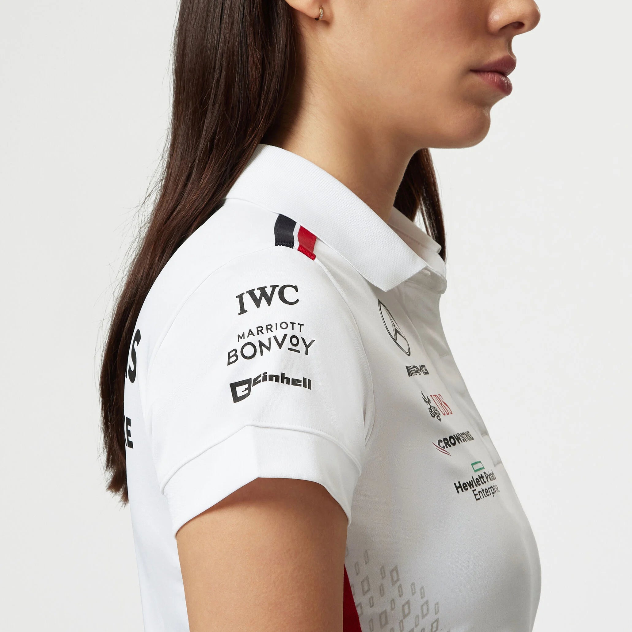 Tommy Hilfiger x Mercedes Polo d'équipe Femme blanc