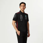 Tommy Hifliger Polo d'équipe Mercedes-AMG F1 noir