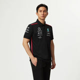 Tommy Hifliger Polo d'équipe Mercedes-AMG F1 noir