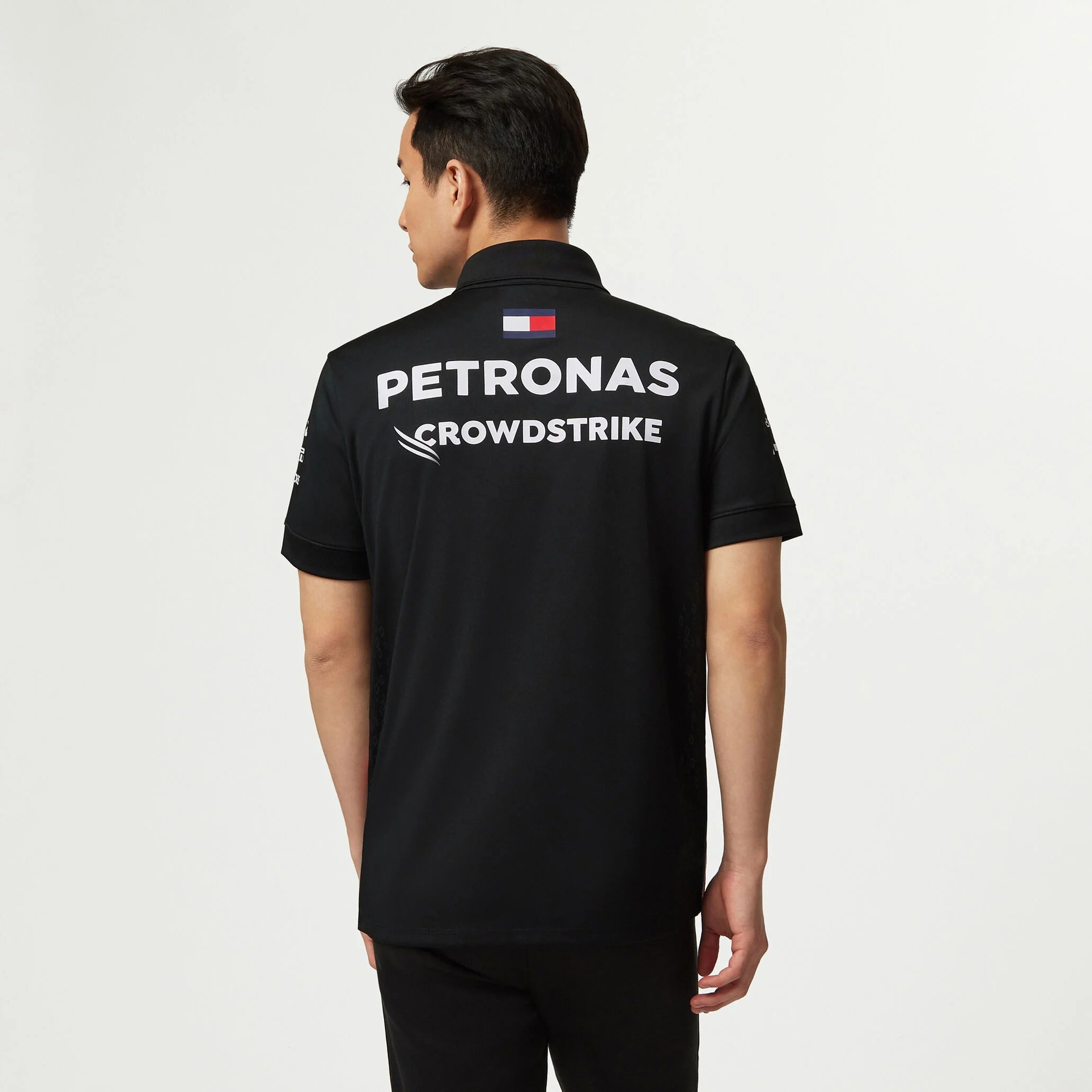 Tommy Hifliger Polo d'équipe Mercedes-AMG F1 noir