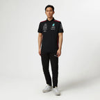 Tommy Hifliger Polo d'équipe Mercedes-AMG F1 noir