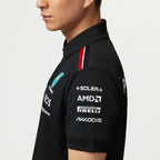 Tommy Hifliger Polo d'équipe Mercedes-AMG F1 noir
