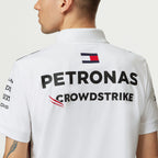 Tommy Hifliger Polo d'équipe Mercedes-AMG F1 blanc