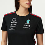 Tommy Hilfiger T-shirt d'équipe Mercedes-AMG F1 pour femme noir