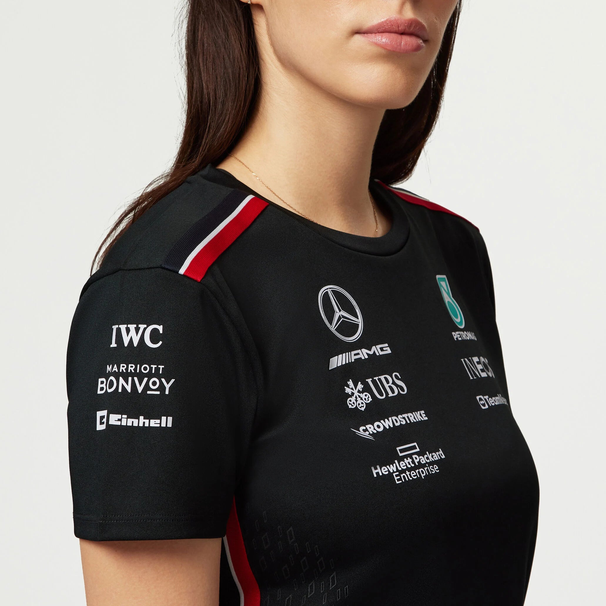 Tommy Hilfiger T-shirt d'équipe Mercedes-AMG F1 pour femme noir
