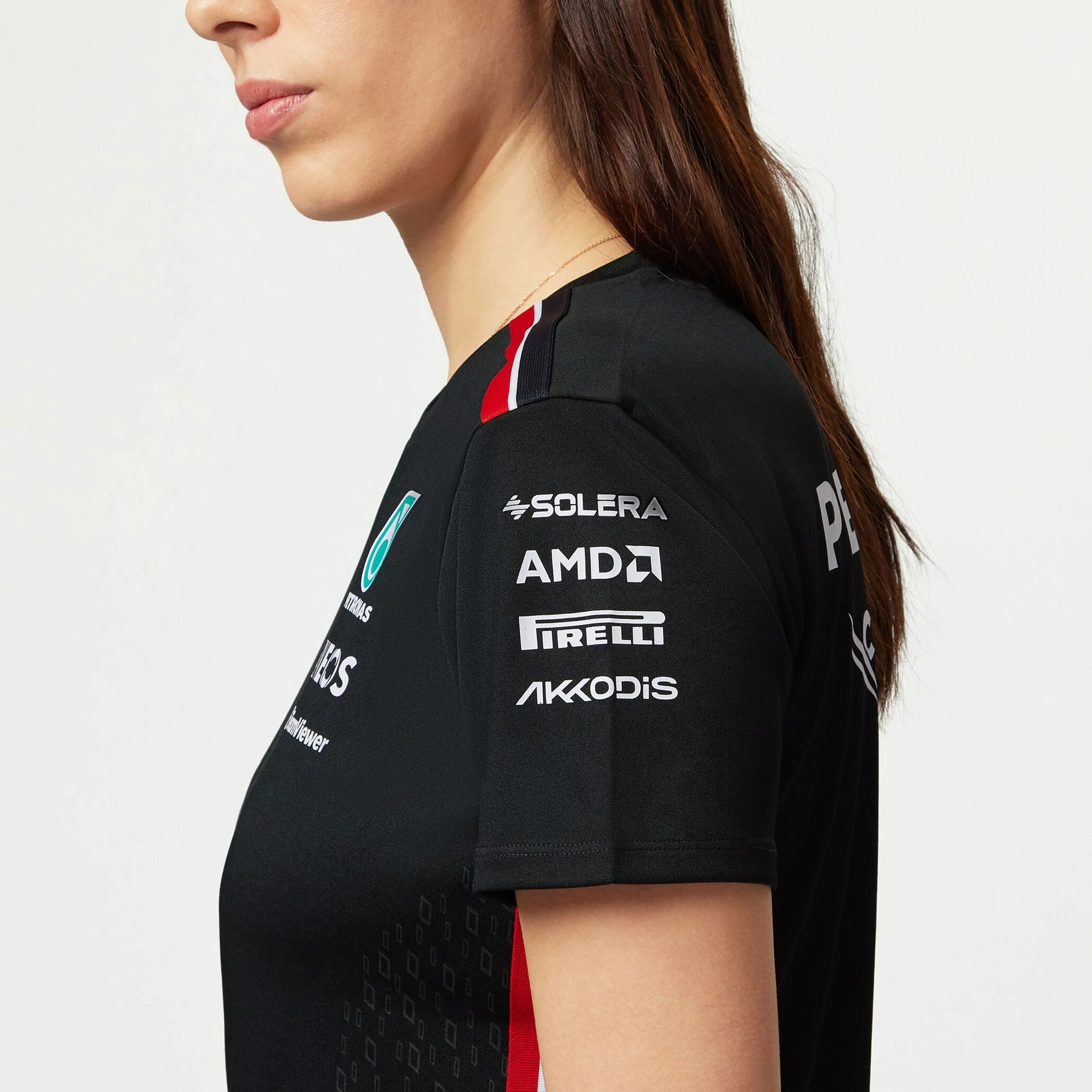 Tommy Hilfiger T-shirt d'équipe Mercedes-AMG F1 pour femme noir