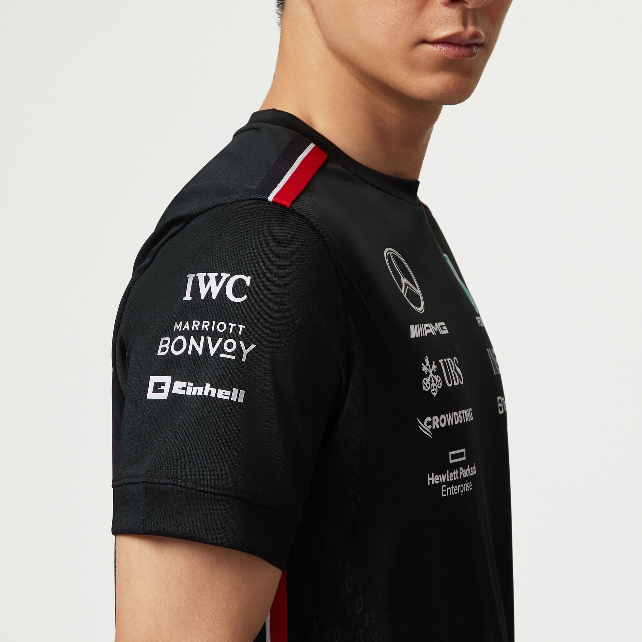 Tommy Hilfiger T-shirt d'équipe Mercedes-AMG F1 Noir