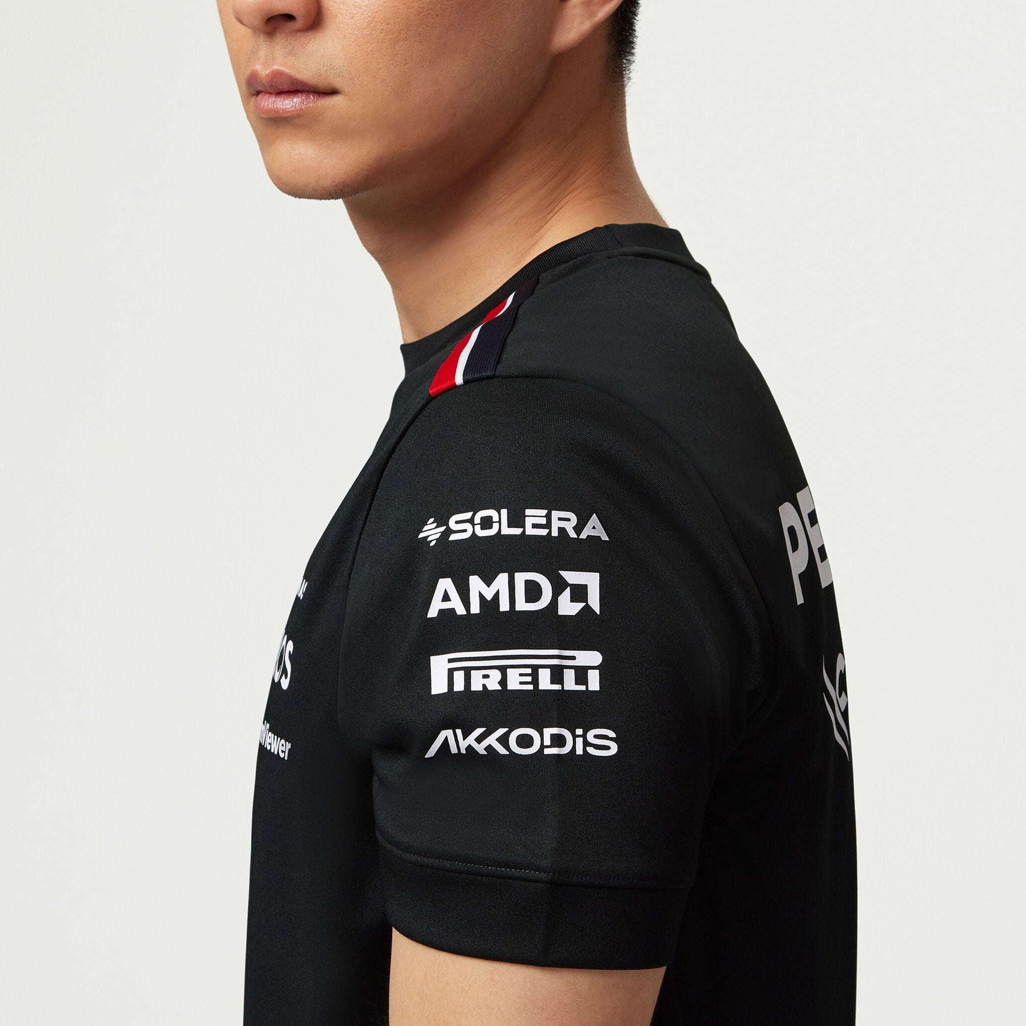 Tommy Hilfiger T-shirt d'équipe Mercedes-AMG F1 Noir