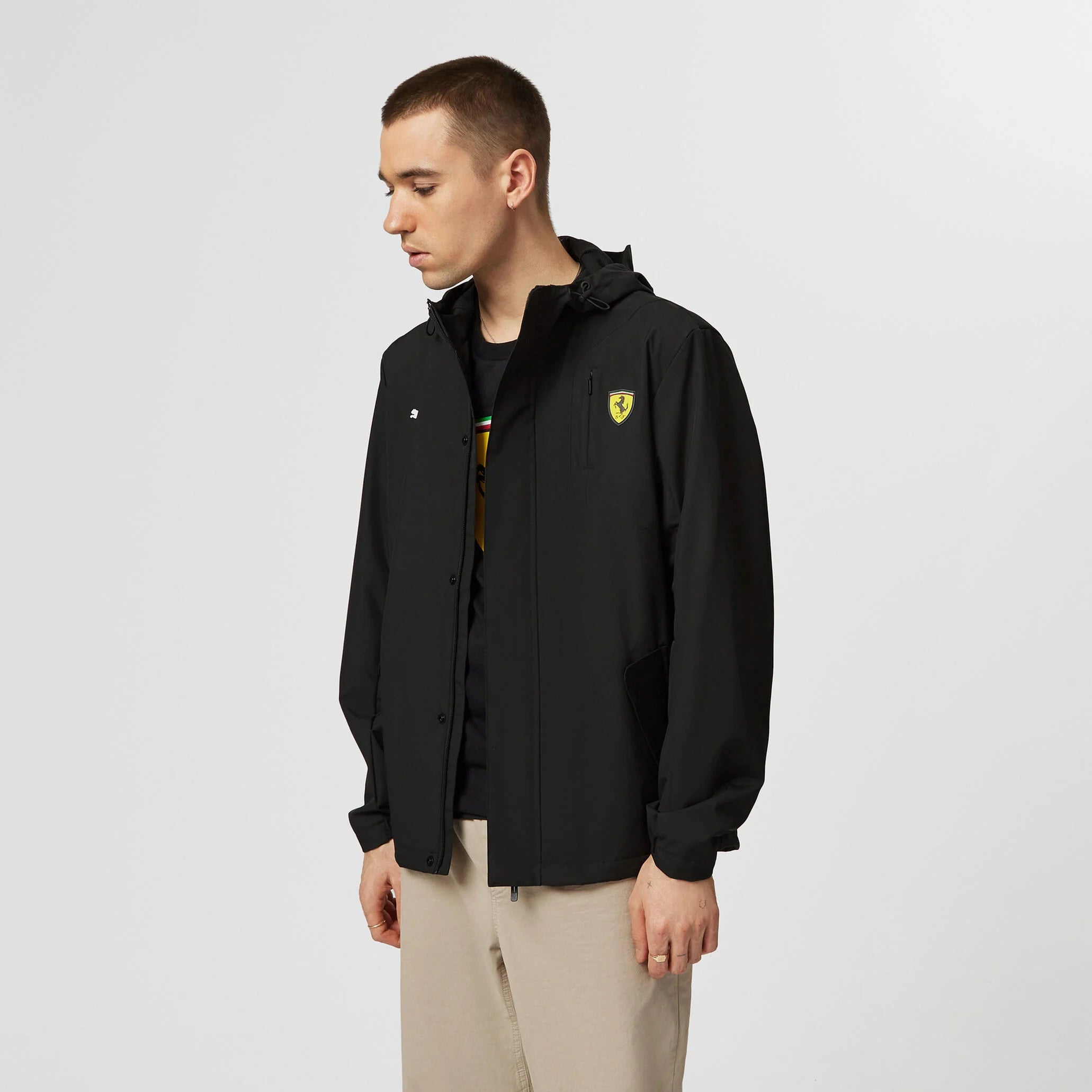 PUMA Veste de Pluie Noire Scuderia Ferrari