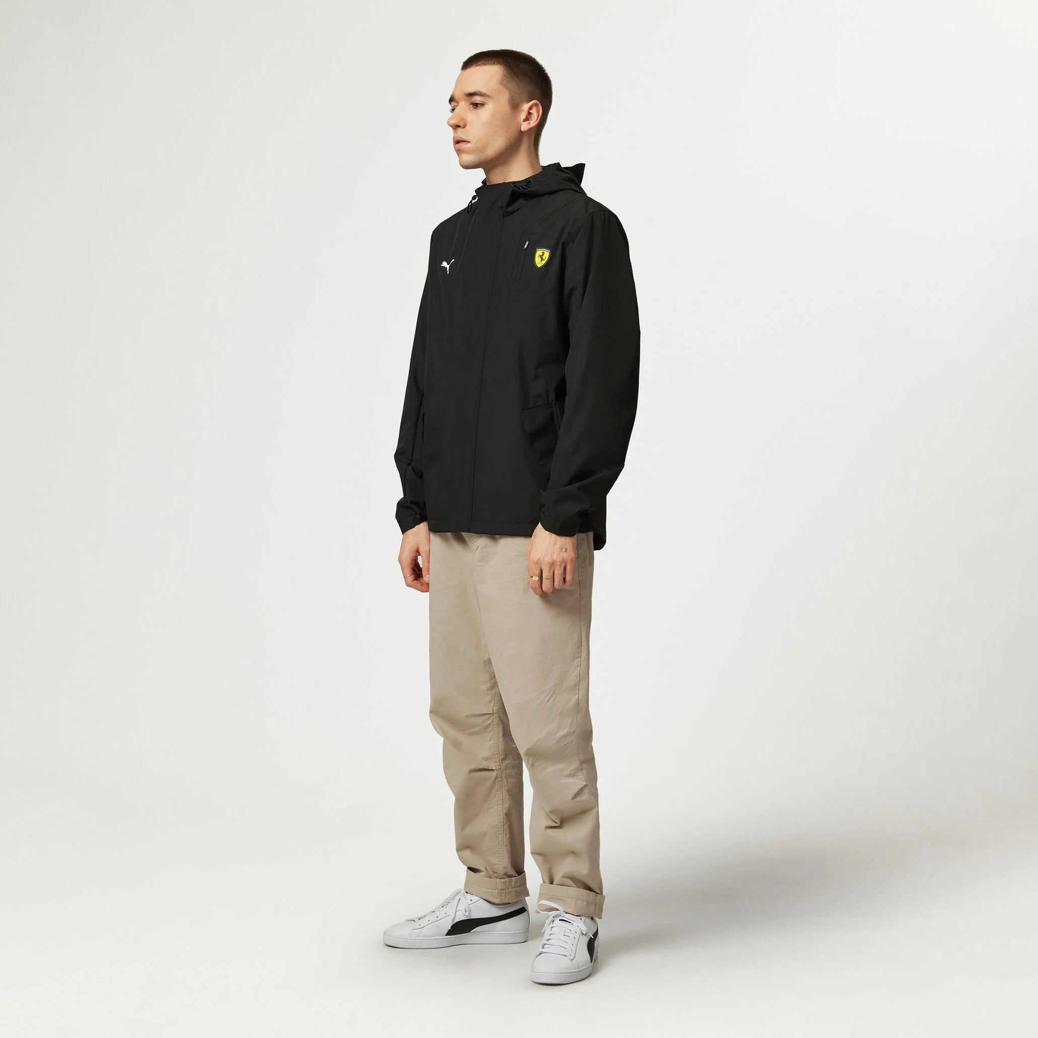 PUMA Veste de Pluie Noire Scuderia Ferrari