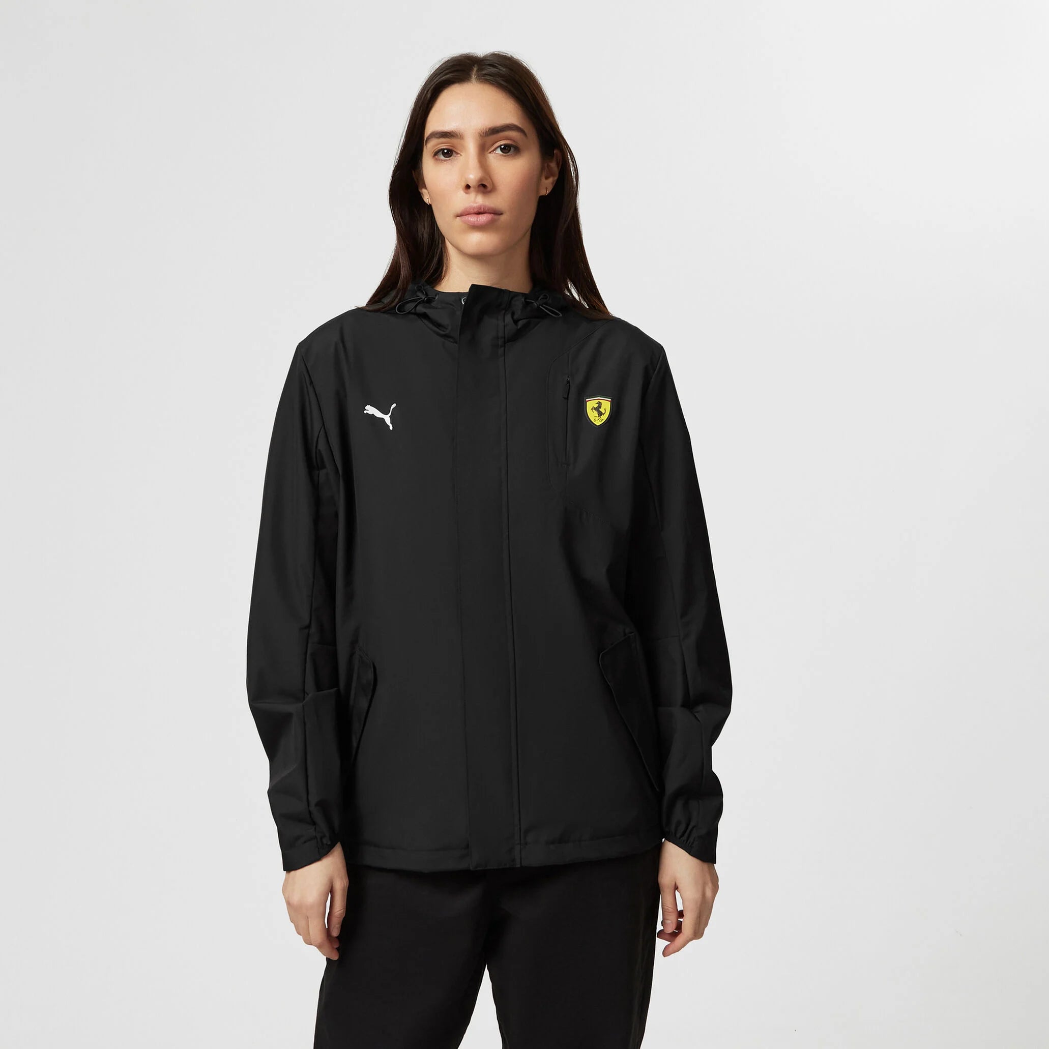 PUMA Veste de Pluie Noire Scuderia Ferrari