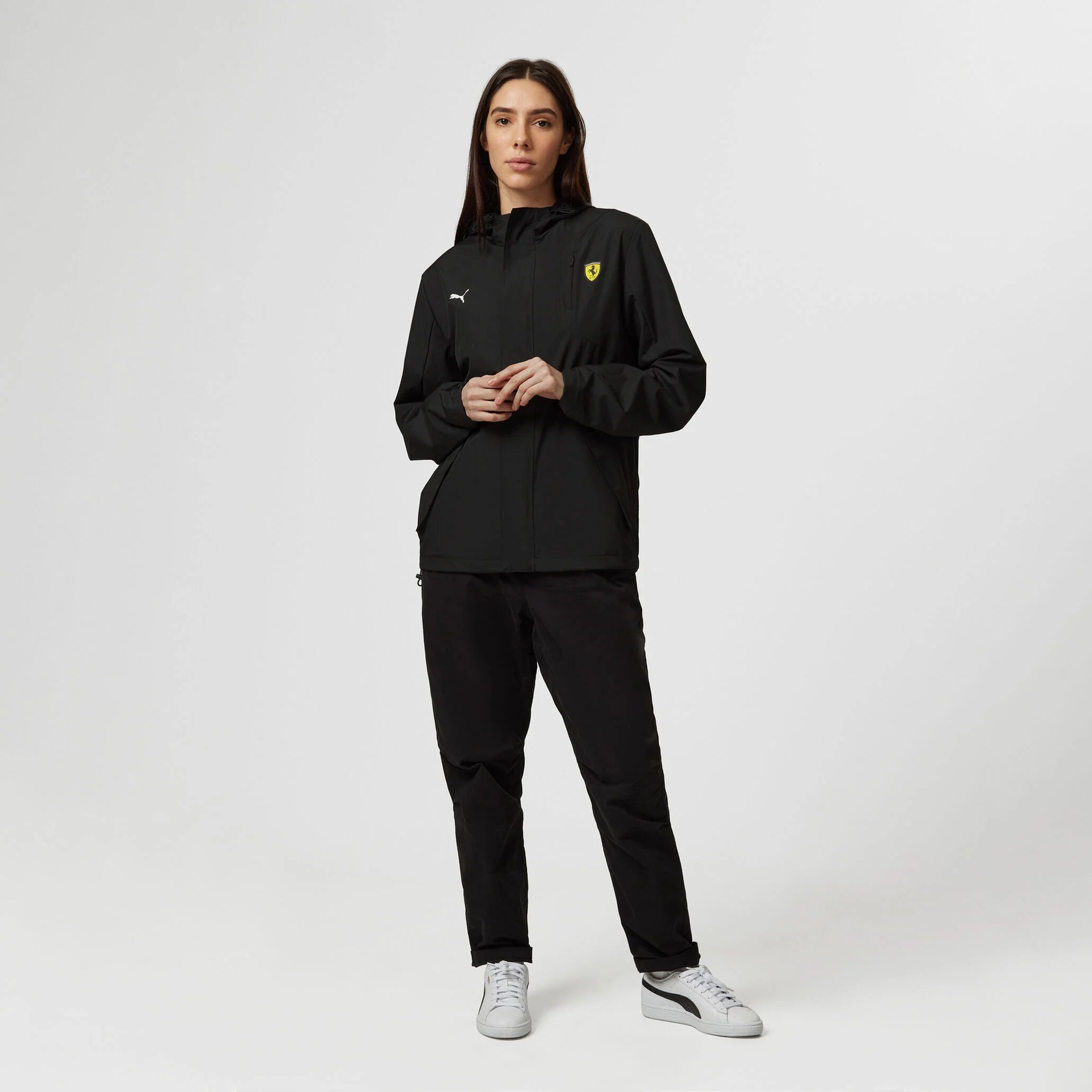 PUMA Veste de Pluie Noire Scuderia Ferrari