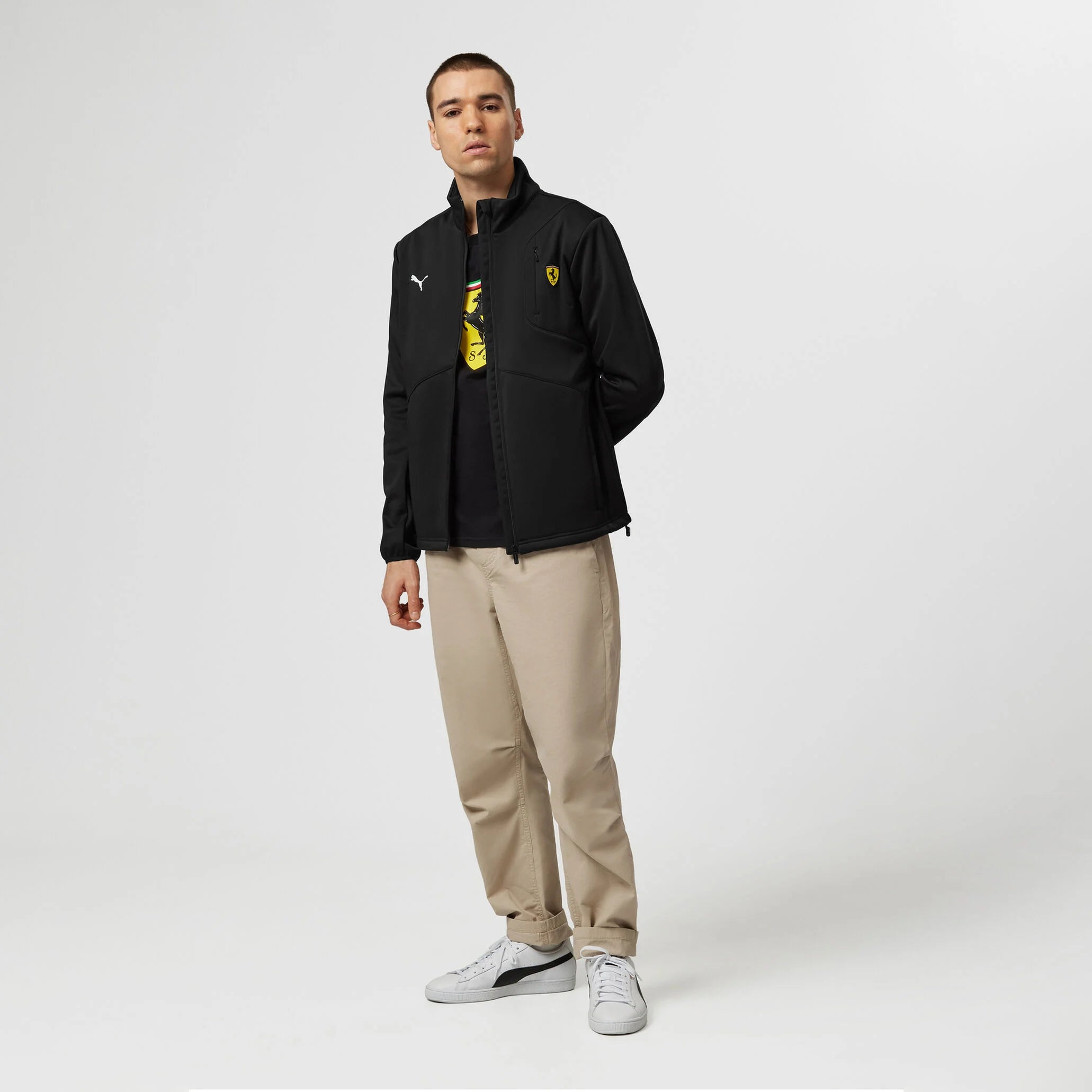 PUMA Veste Softshell Noire Scuderia Ferrari