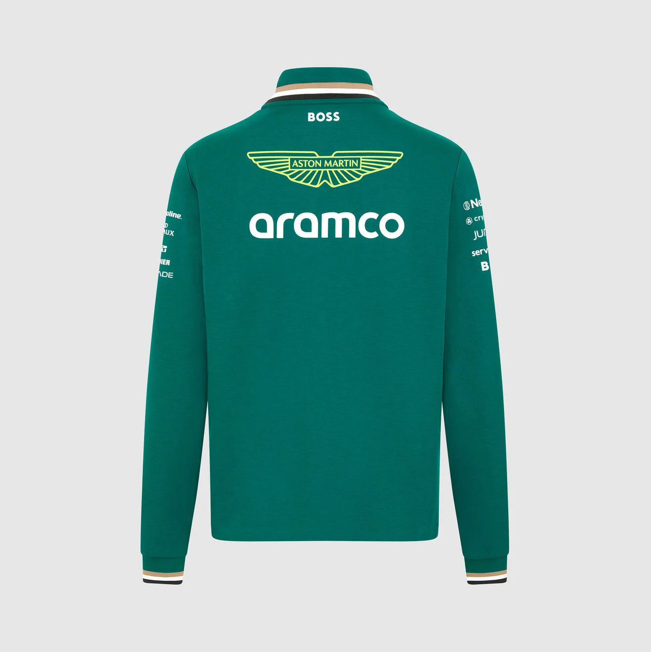 Aston Martin F1 Team Pull Quart de Zip Homme Vert