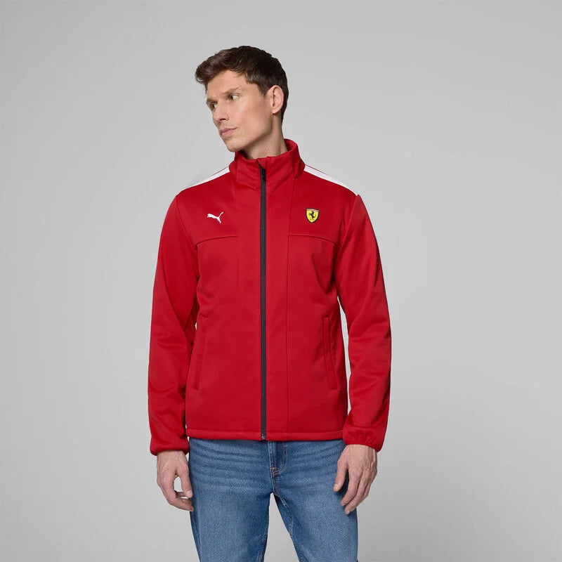 PUMA Veste Softshell Cerise Foncée Scuderia Ferrari