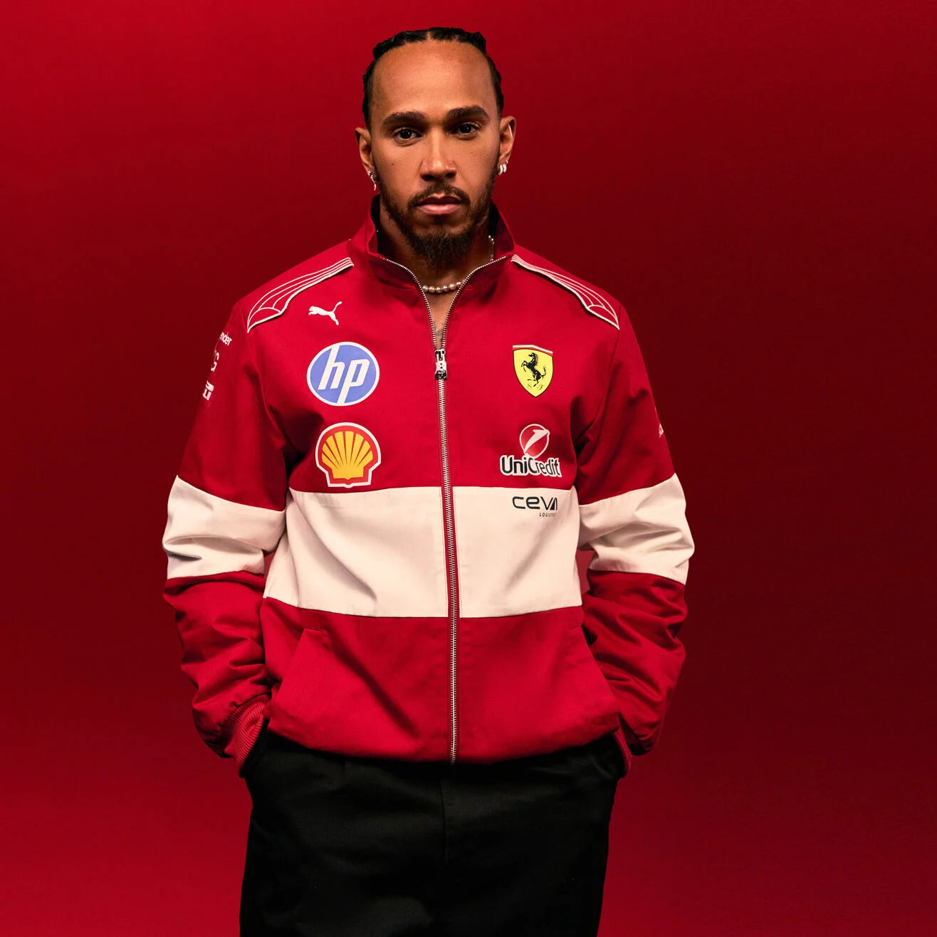PUMA Veste de course Vintage Scuderia Ferrari