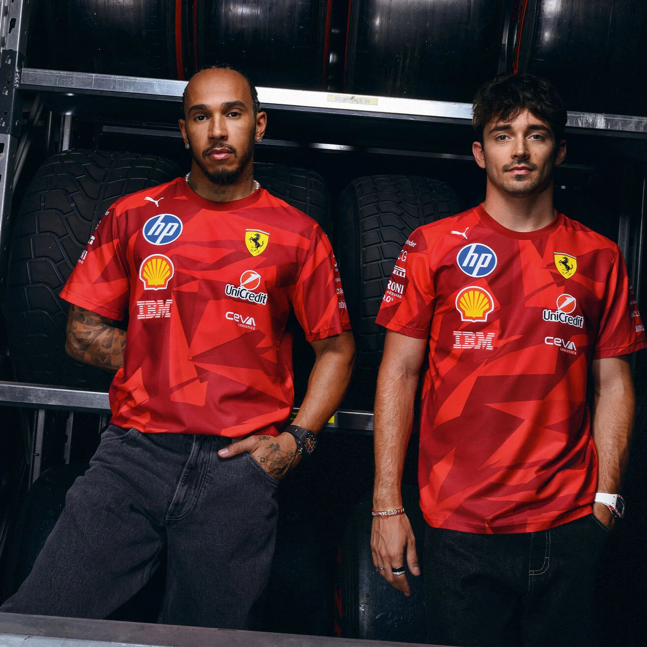 PUMA T-shirt d'équipe Scuderia Ferrari Edition Las Vegas
