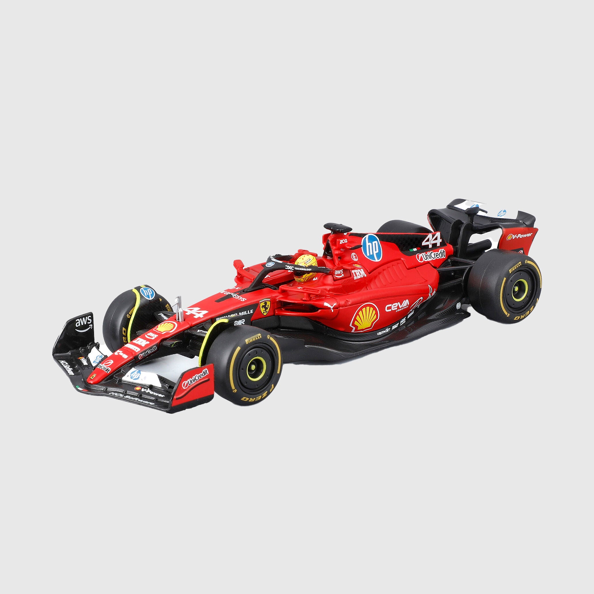 Miniature 1:43 Ferrari SF25 Lewis Hamilton #44 GP Signature