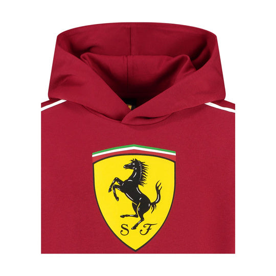 PUMA Sweat à capuche à Écusson Cerise Scuderia Ferrari enfant