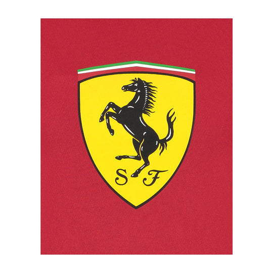 PUMA T-shirt à Grand Écusson Cerise Scuderia Ferrari femme
