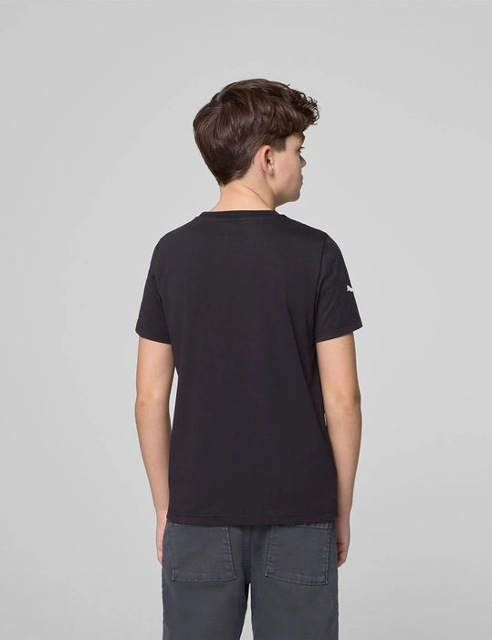 PUMA T-shirt à Grand Écusson Noir Scuderia Ferrari enfant