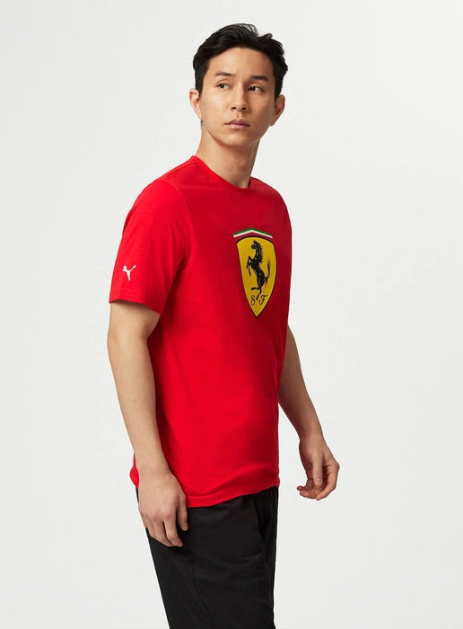 PUMA T-shirt Grand Écusson Rouge Scuderia Ferrari