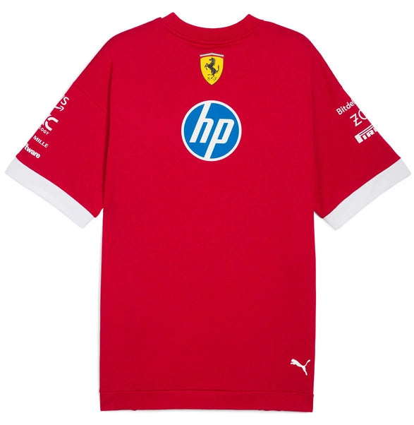 PUMA T-shirt oversized pilote Cerise Scuderia Ferrari