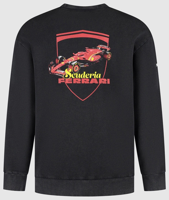PUMA Sweat d'Équipe Noir Scuderia Ferrari