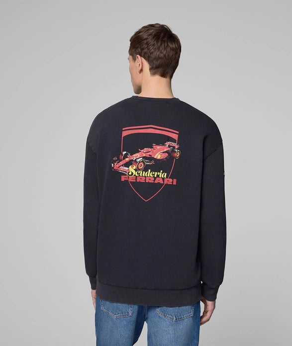 PUMA Sweat d'Équipe Noir Scuderia Ferrari