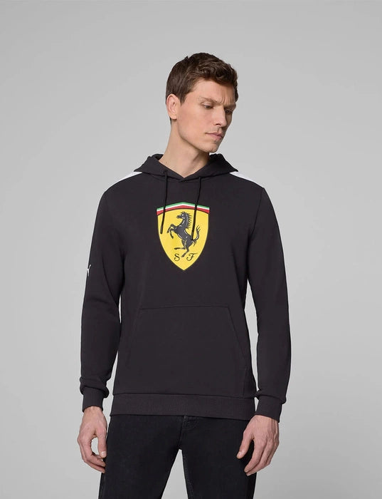 PUMA Sweat à capuche à Grand Écusson Noir Scuderia Ferrari